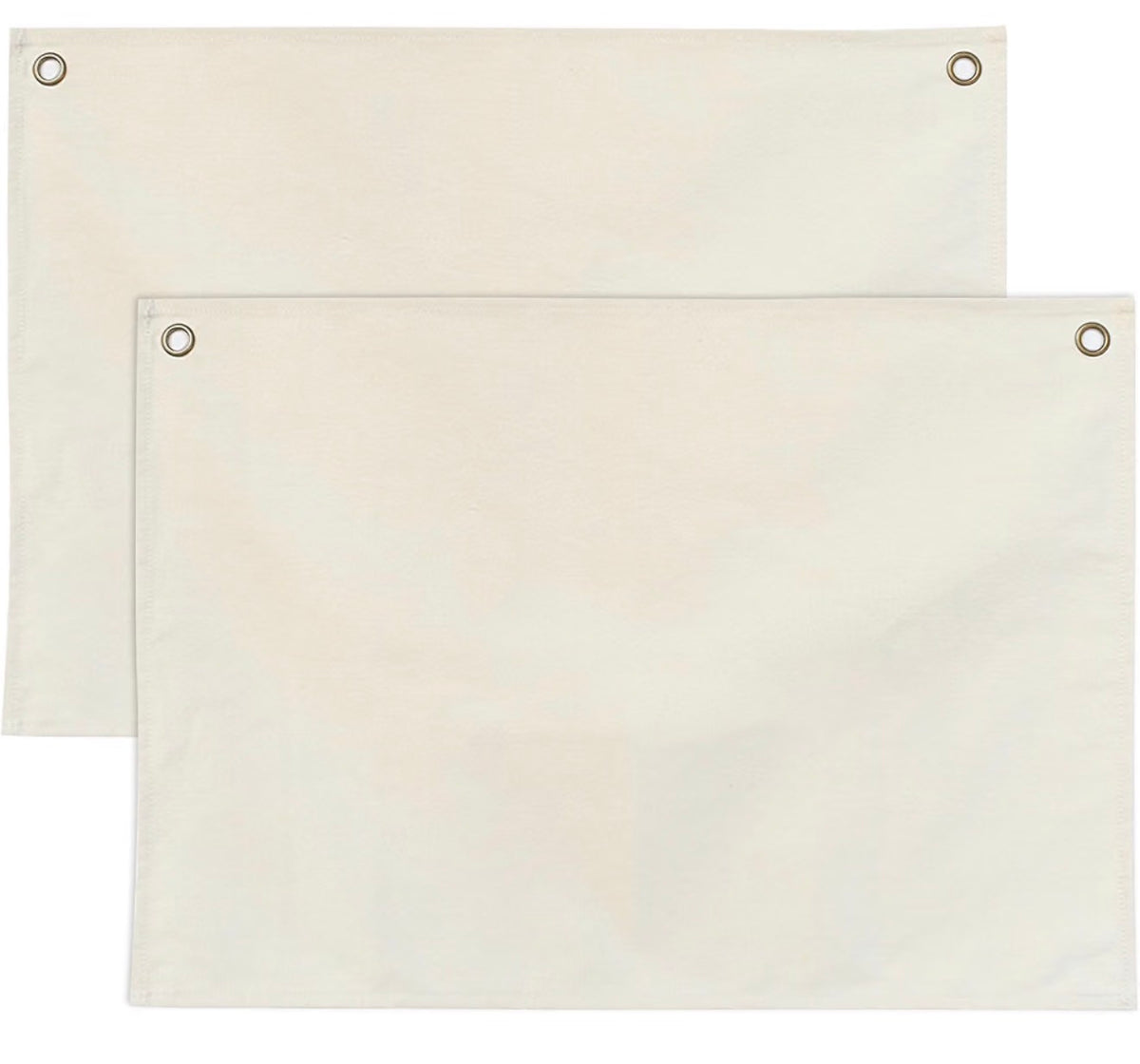 Custom Hand Painted Rectangle Canvas Banner with Grommets (18” x 25” Vertical or Horizontal)