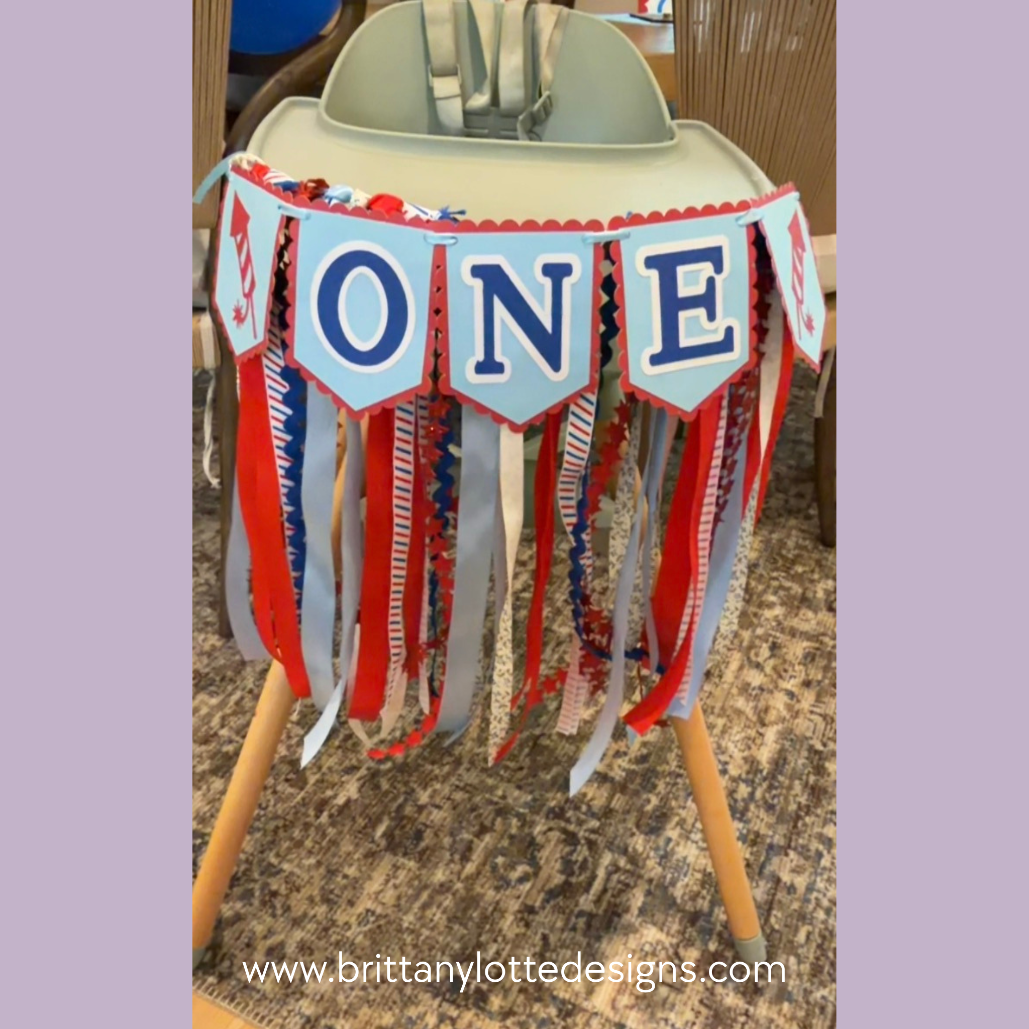 Custom First Birthday High-Chair Sign