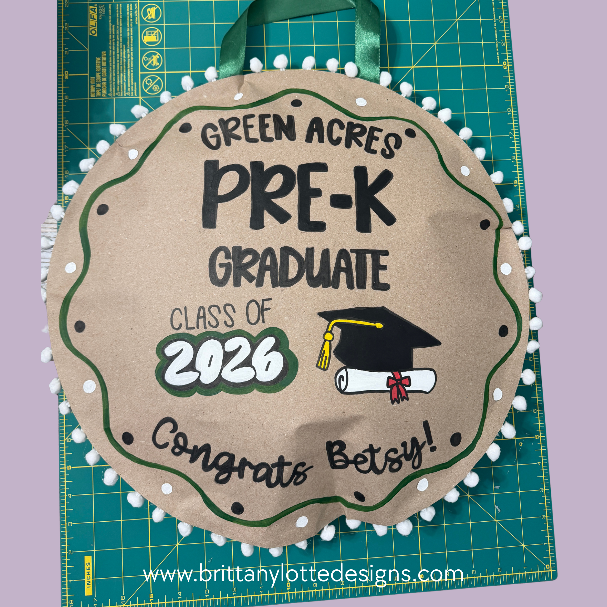 18” Round Custom Graduation Pop-Out Banners