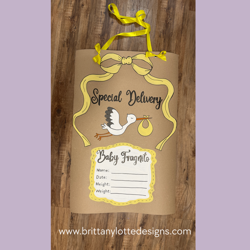 Special Delivery Birth Announcement Banner