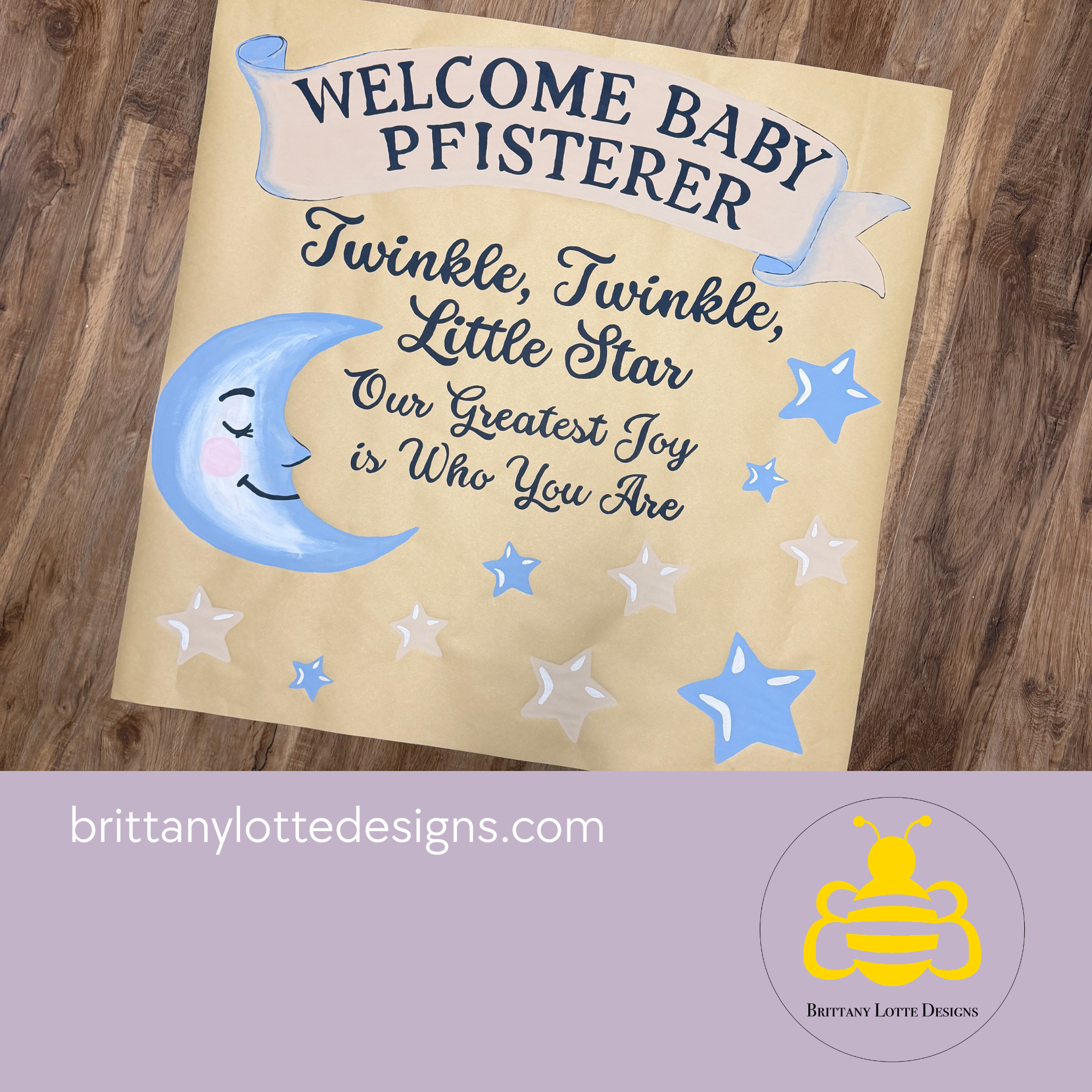 Custom Baby Shower Banner