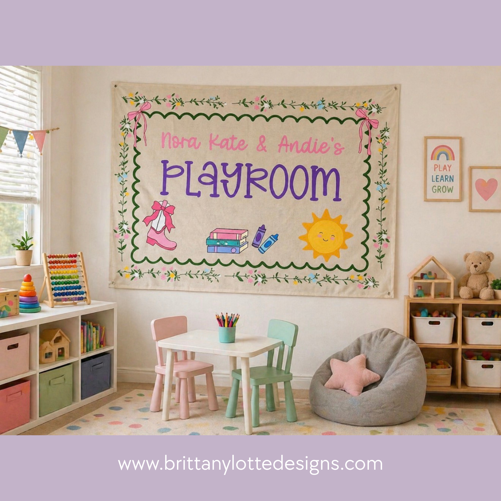 Custom Hand‑Painted Canvas Banner – 3ft x 4ft Keepsake | 7oz Cotton Canvas with Grommets