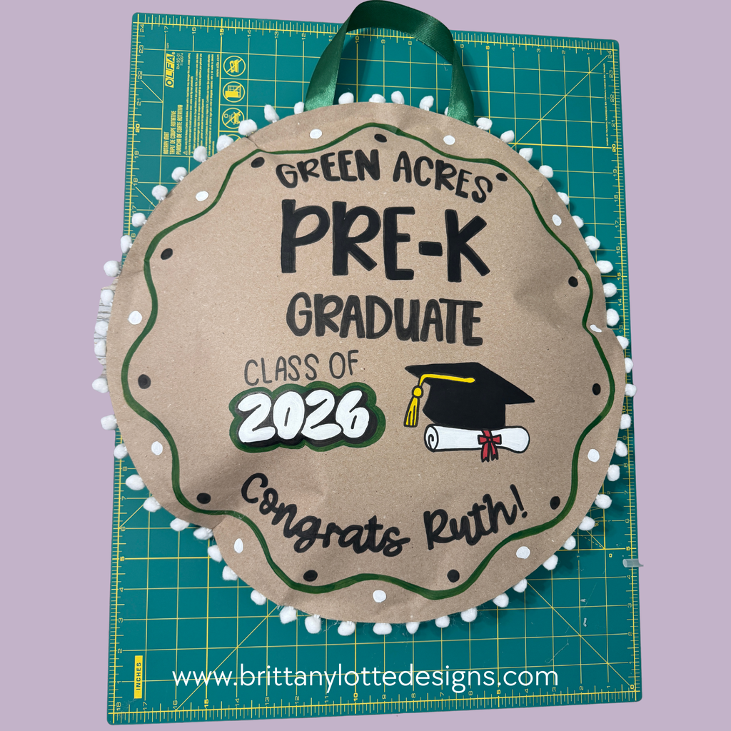 18” Round Custom Graduation Pop-Out Banners