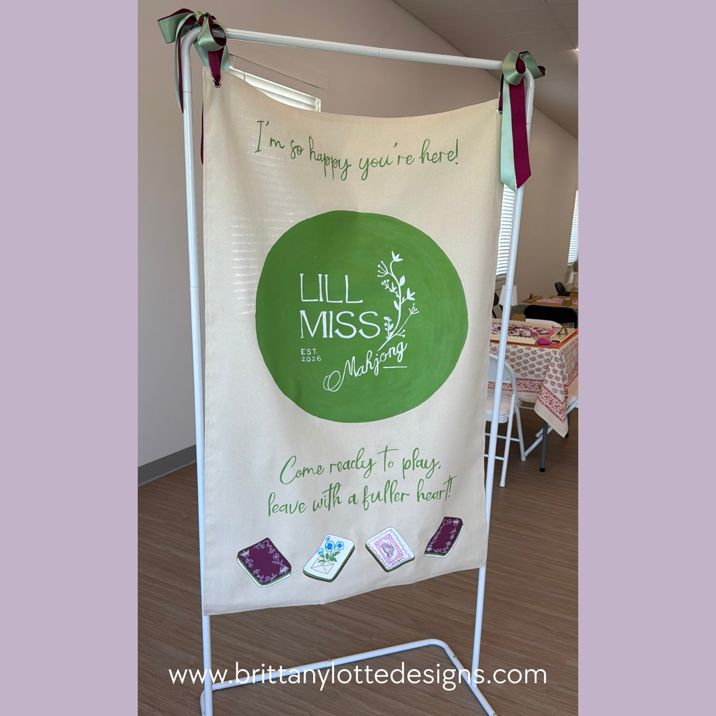 Custom Hand‑Painted Canvas Banner – 3ft x 4ft Keepsake | 7oz Cotton Canvas with Grommets