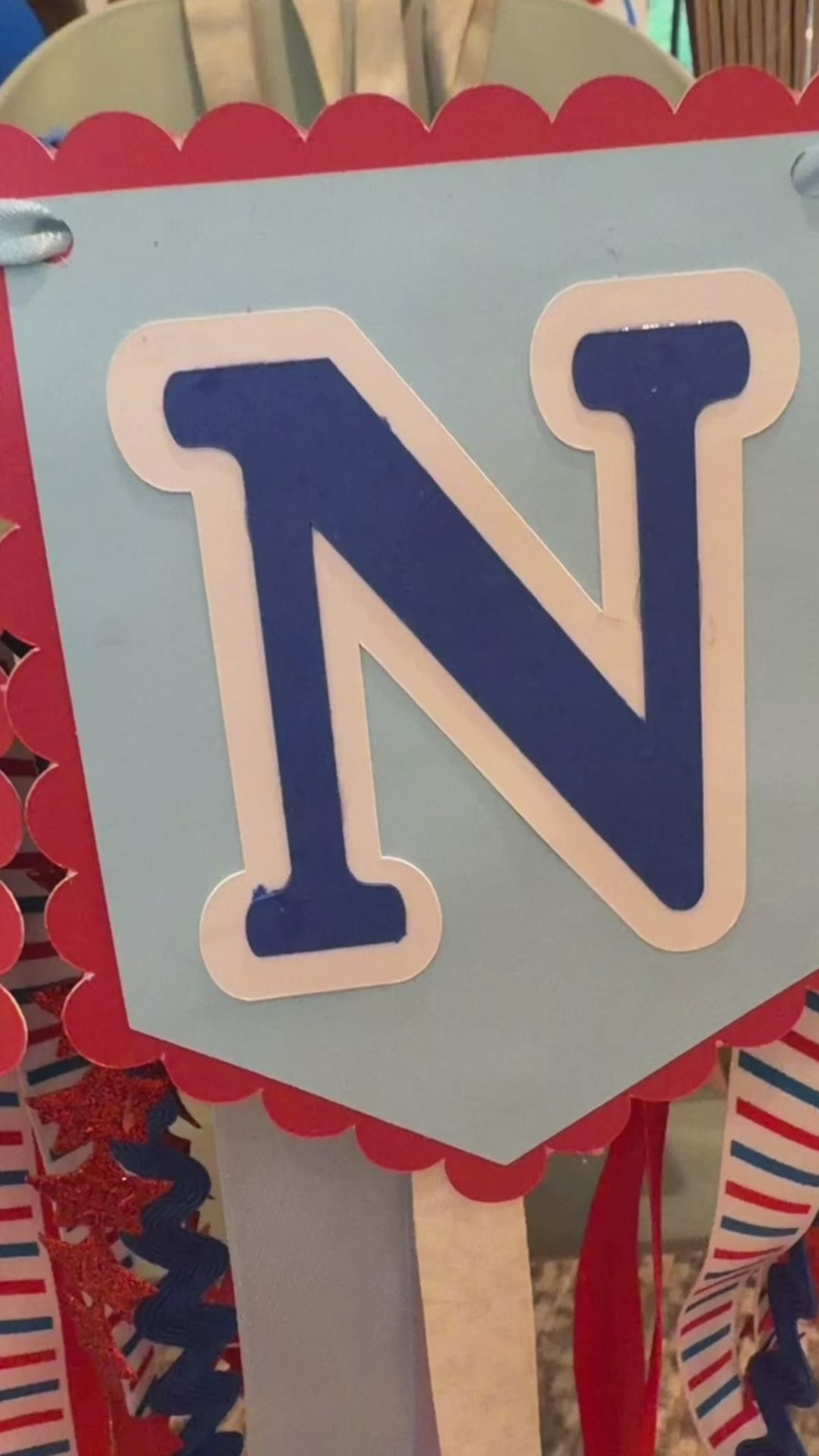 Custom First Birthday High-Chair Sign